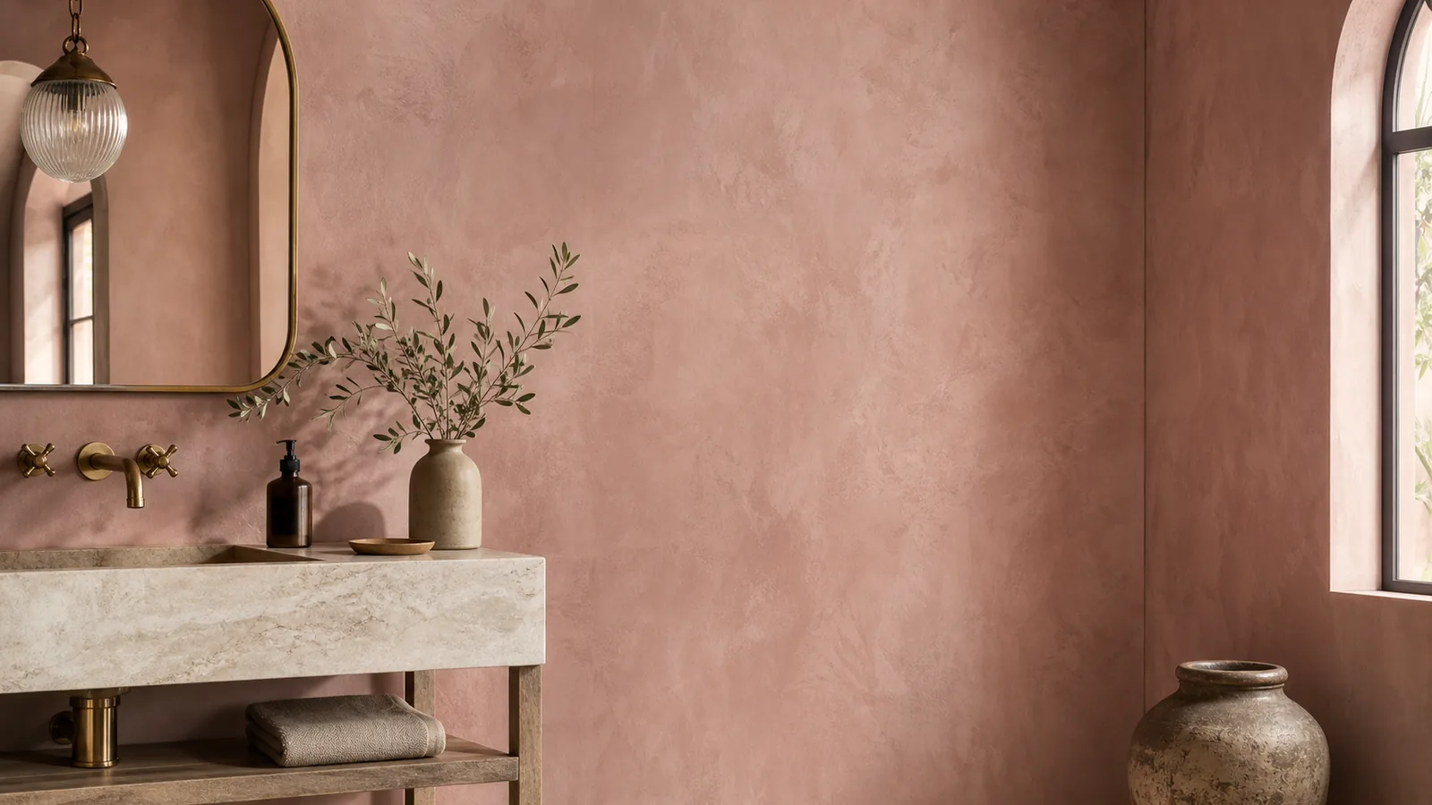 Pink Plaster Walls: The 2026 Color-of-the-Year Wall Trend hero illustration