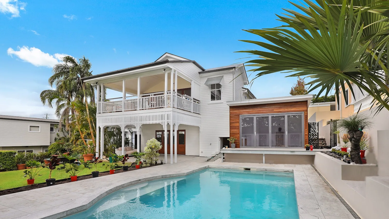 Beautiful painted house exterior